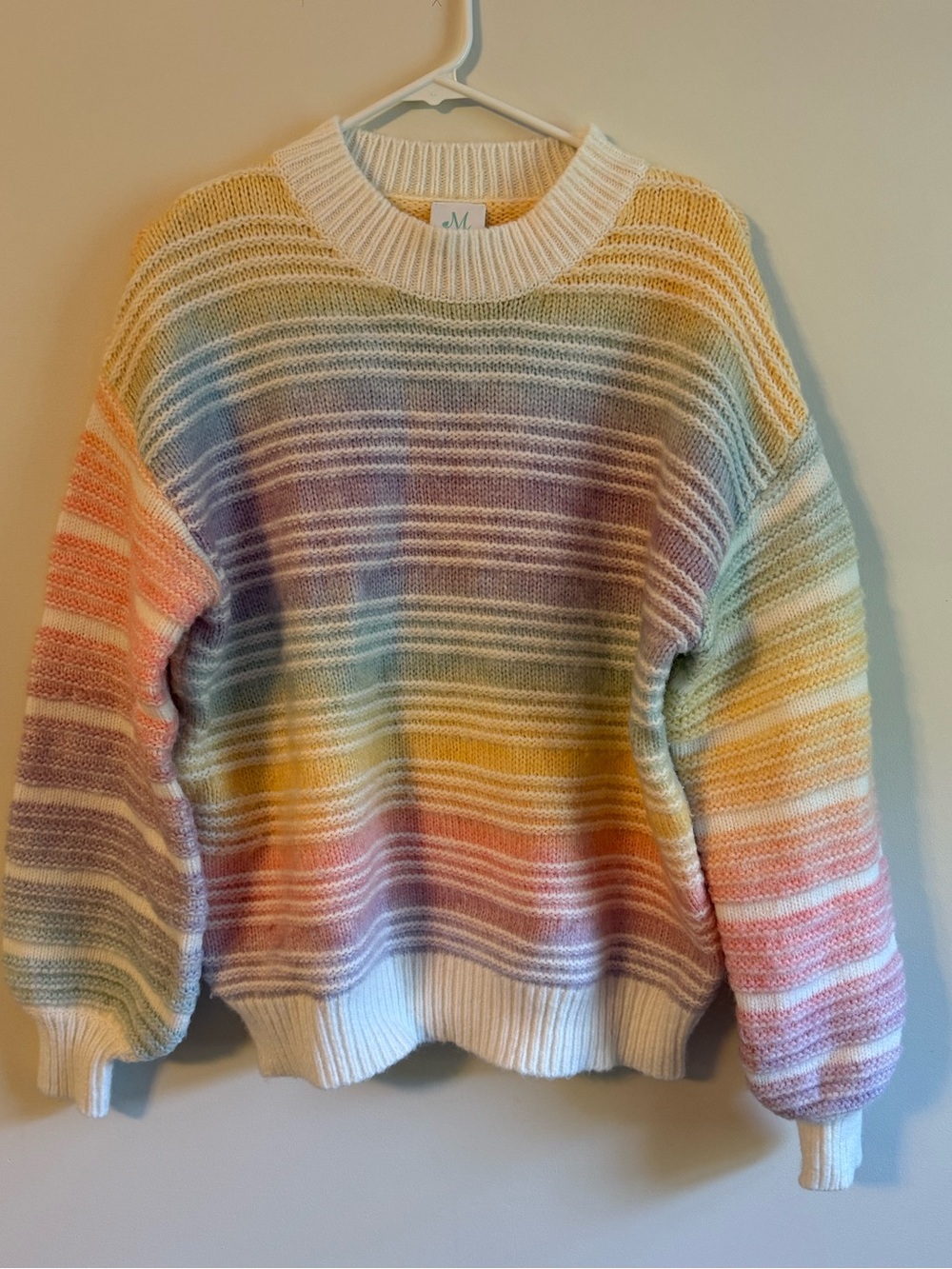 Cozy Multi-Color Stripe Knit Sweater - Brand: